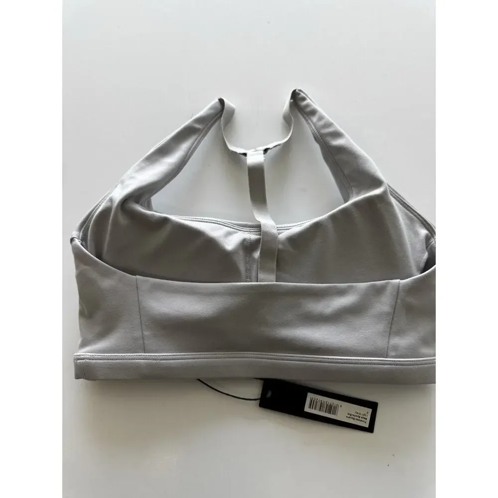 ONER ACTIVE Timeless Square Neck Sports Bra Light Grey Small